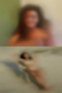 See through pale horny woman of skin.